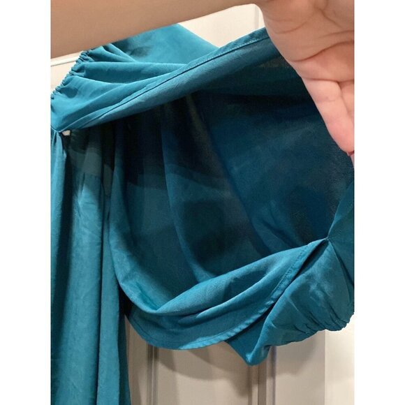 Oddi Hunter Green Flowy Dress 1X NWT - Picture 7 of 8